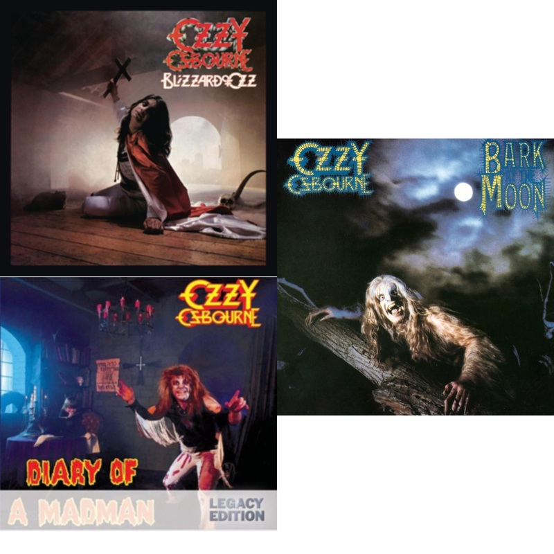 Ozzy Osbourne – Blizzard Of Ozz & Diary Of A Madman & Bark At The Moon – CD Bundle