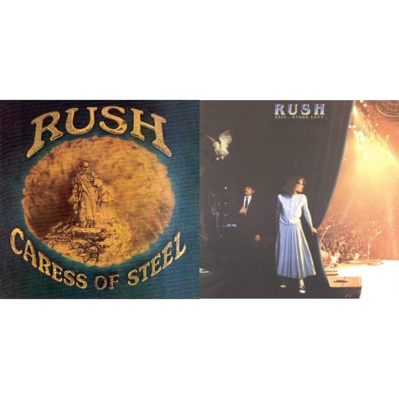 Rush – Caress Of Steel & Exit Stage Left – CD Bundle