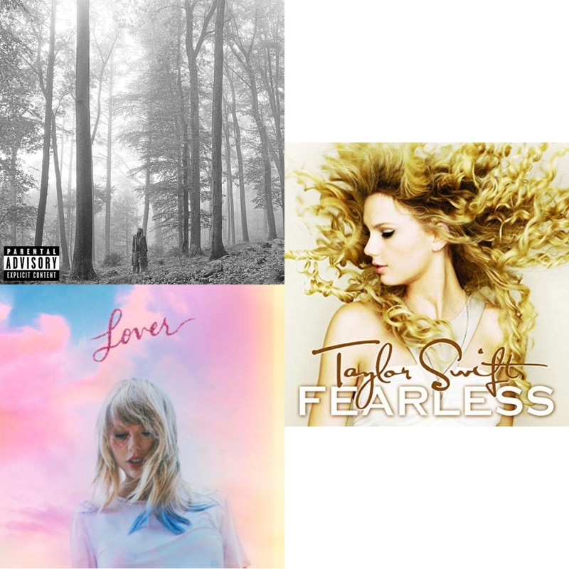 Taylor Swift – Folklore (X) & Lover & Fearless – CD Bundle
