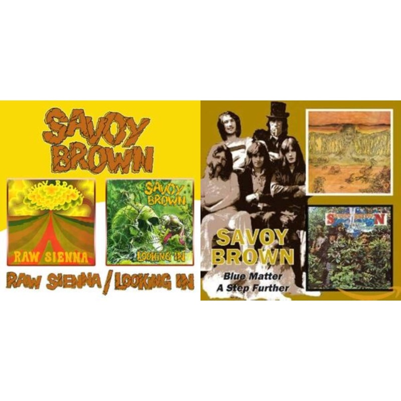 Savoy Brown – Raw Sienna / Looking In & Blue Matter / Step Further (Remastered) – CD Bundle