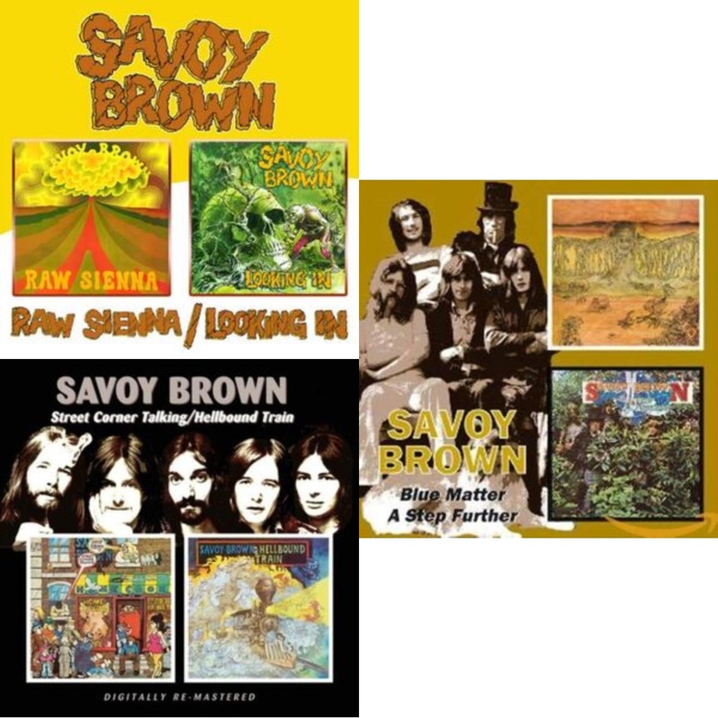 Savoy Brown – Raw Sienna / Looking In & Street Corner Talking / Hellbound Train (Remastered) & Blue Matter / Step Further (Remastered) – CD Bundle