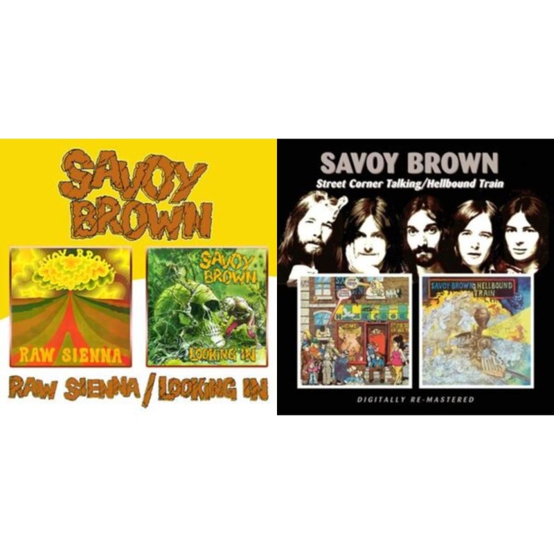 Savoy Brown – Raw Sienna / Looking In & Street Corner Talking / Hellbound Train (Remastered) – CD Bundle
