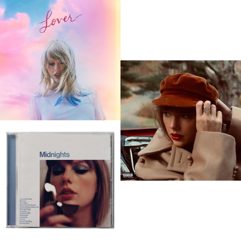 Taylor Swift – Lover (Deluxe) (Version 1) & Midnights (X) (Moonstone Blue CD) & Red (Taylor’s Version) (Edited) (2CD)