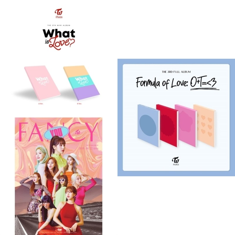Twice – What Is Love? & Fancy You (7Th Album) & Formula Of Love: O+T=<3 - CD Bundle