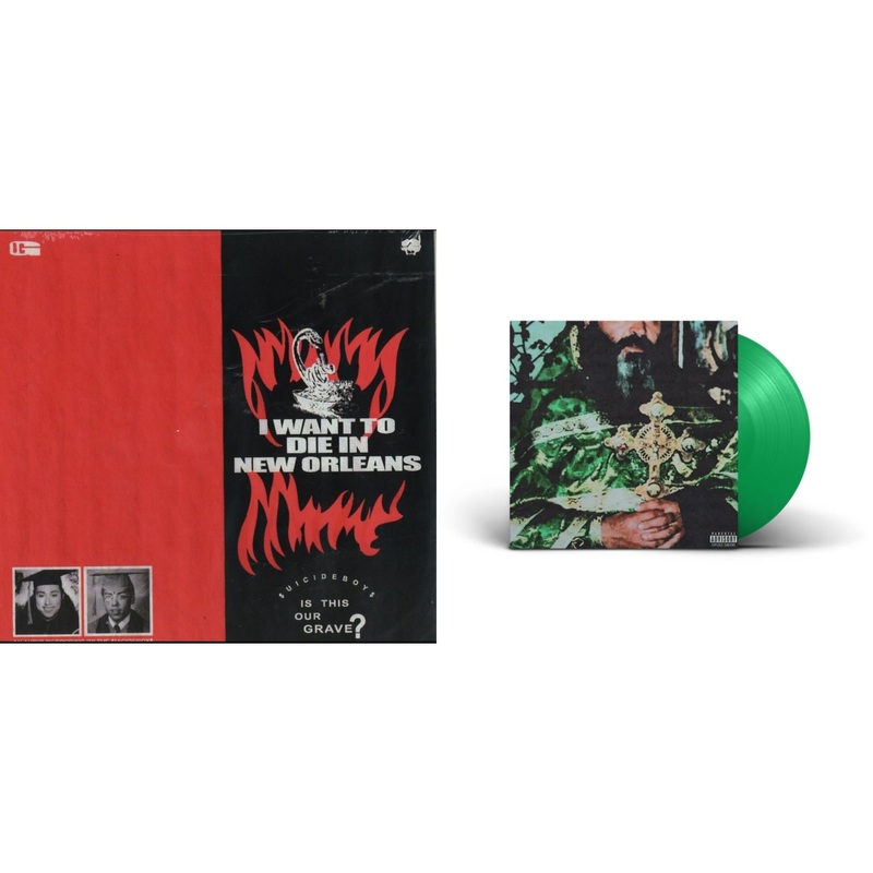 $Uicideboy$ – I Want To Die In New Orleans (Red/Black LP Vinyl) & Sing Me A Lullaby My Sweet Temptation (Green LP Vinyl)