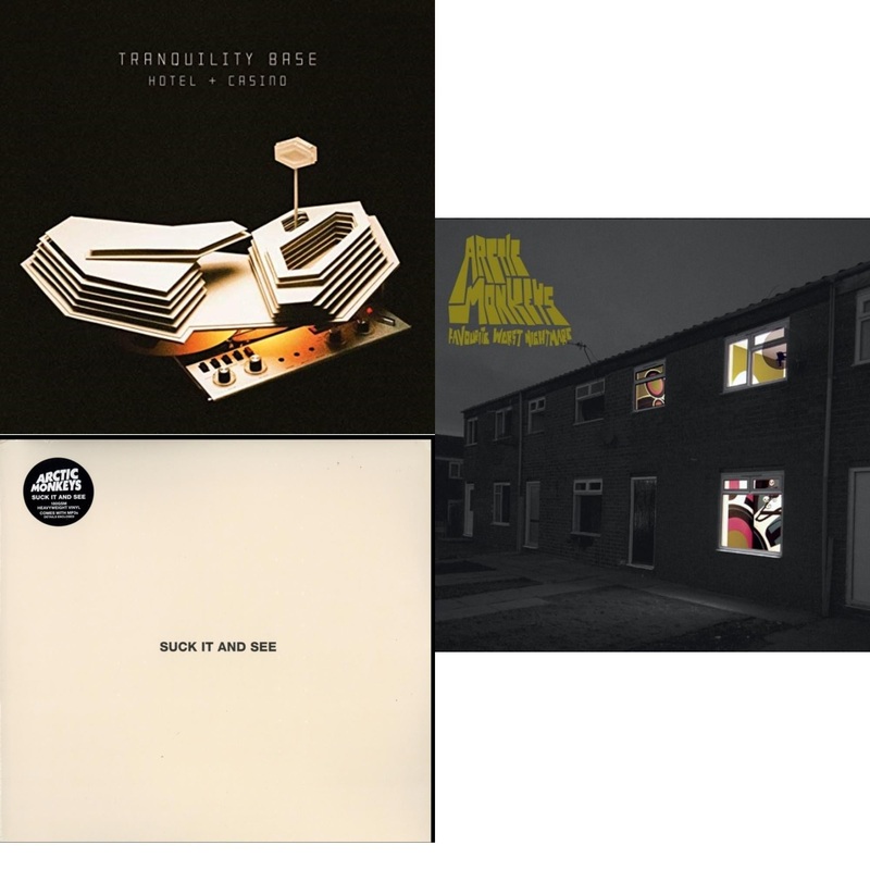 Arctic Monkeys – Tranquility Base Hotel & Casino (Dl Card) & Suck It & See (Dl Card) & Favourite Worst Nightmare (Gatefold) – LP Vinyl Bundle