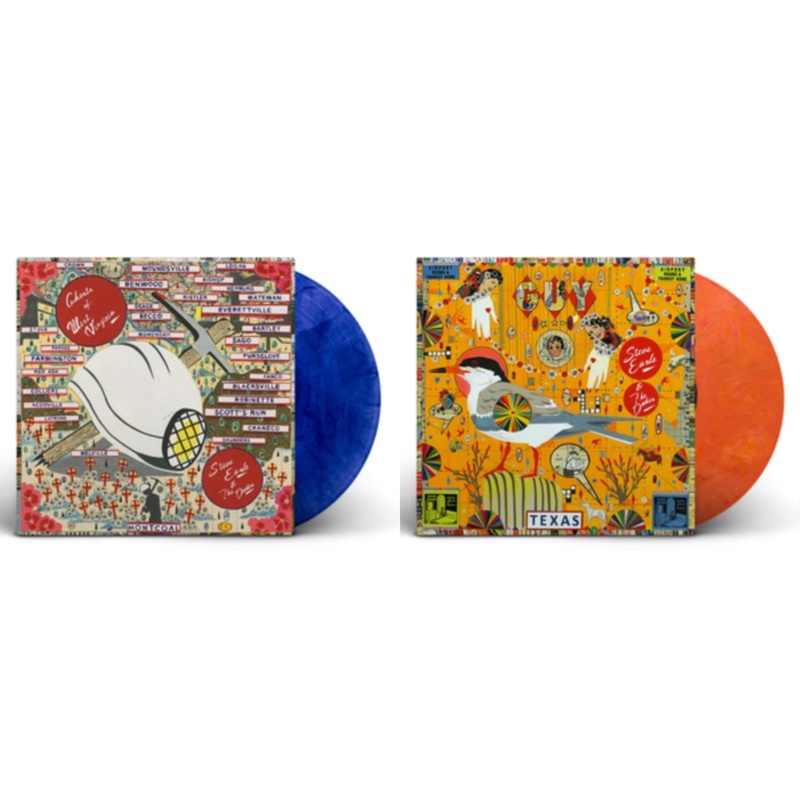 Steve & The Dukes Earle – Ghosts Of West Virginia (Blue & Black Swirl Color LP Vinyl) & Guy (2LP/Orange & Red Swirl Vinyl)