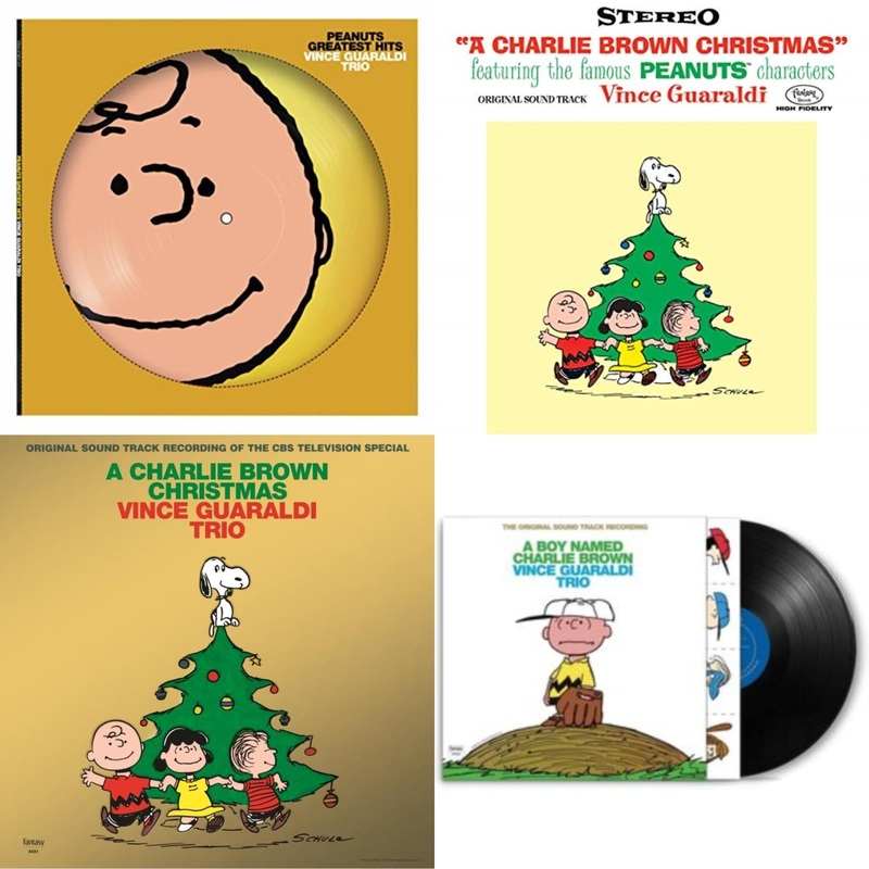 Vince Trio Guaraldi – Peanuts Greatest Hits (Picdisc) & Charlie Brown Christmas (180G) & Charlie Brown Christmas (2022 Gold Foil Edition) & Boy Named Charlie Brown – LP Vinyl Bundle
