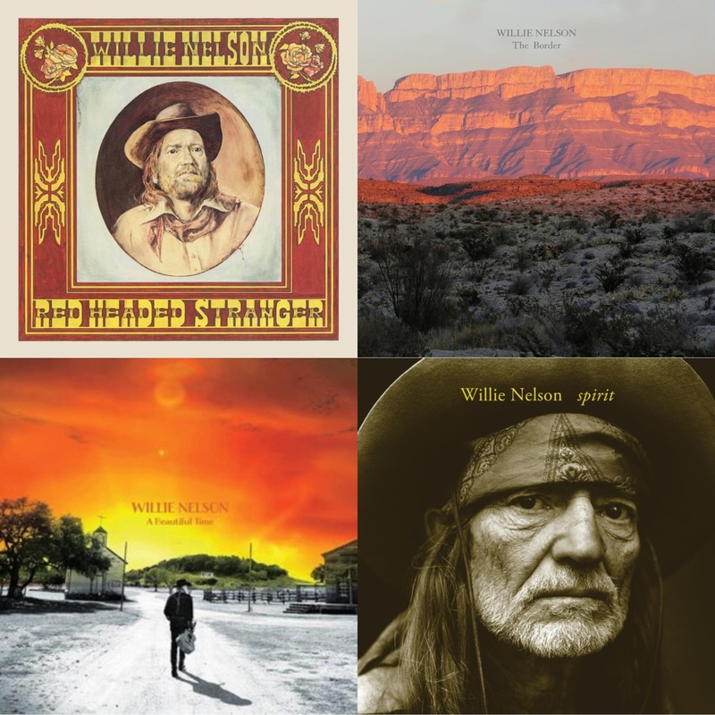 Willie Nelson – Red Headed Stranger (150G/Dl Insert) & Border & Beautiful Time & Spirit (180G) – LP Vinyl Bundle