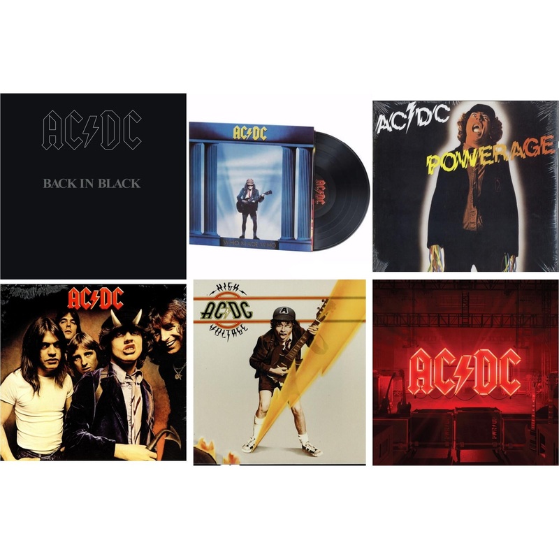 Ac/Dc – Back In Black (180G) & Who Made Who (180G) & Powerage (180G) & Highway To Hell (180G) & High Voltage (180G) & Power Up (180G/Gatefold Jacket/Inner Sleeve) – LP Vinyl Bundle