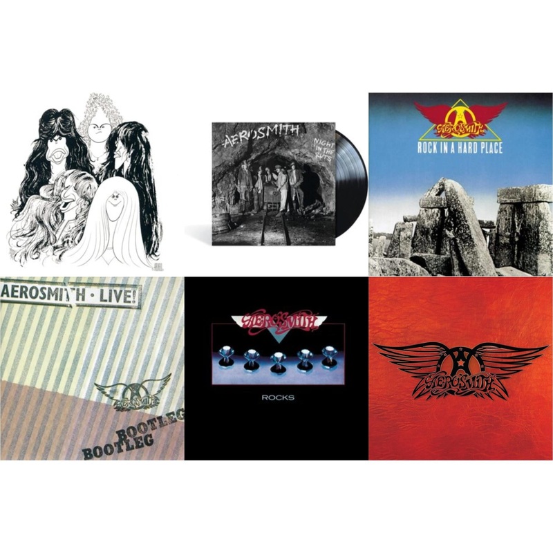 Aerosmith – Draw The Line & Night In The Ruts & Rock In A Hard Place & Live! Bootleg (2LP) & Rocks & Greatest Hits