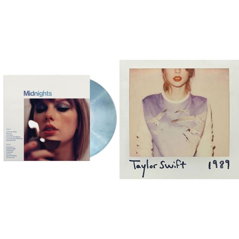 Taylor Swift – Midnights (X) (Moonstone Blue LP Vinyl) & 1989