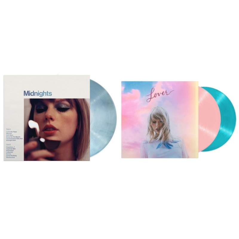 Taylor Swift – Midnights (X) (Moonstone Blue LP Vinyl) & Lover