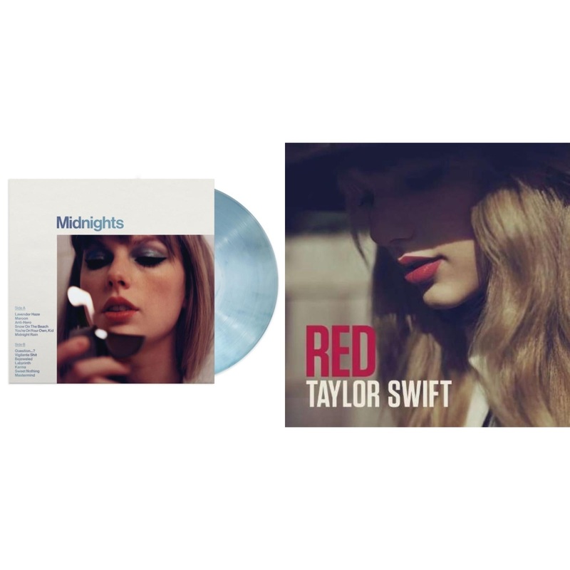 Taylor Swift – Midnights (X) (Moonstone Blue LP Vinyl) & Red
