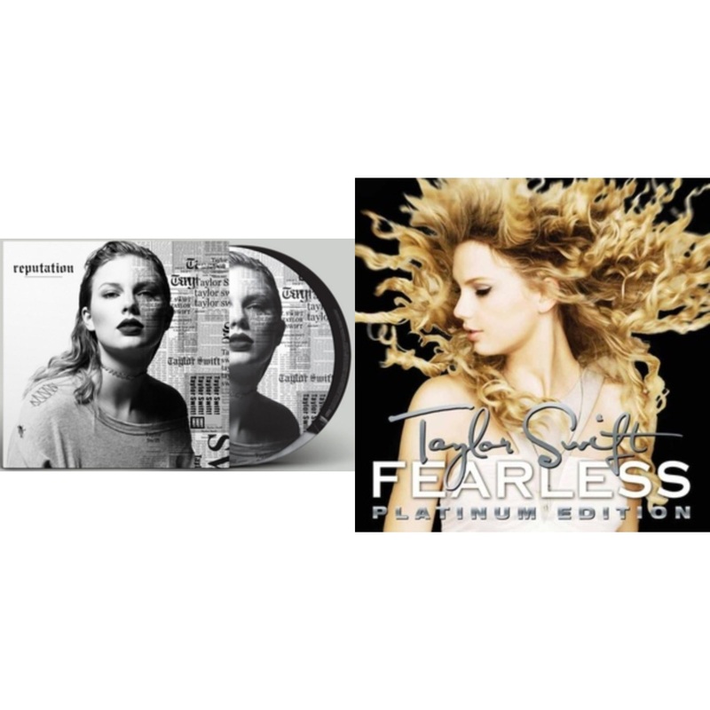 Taylor Swift – Reputation (Picture Disc) & Fearless Platinum Edition – LP Vinyl Bundle