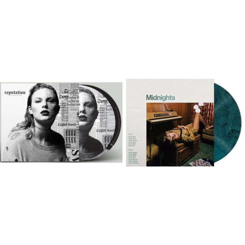 Taylor Swift – Reputation (Picture Disc) & Midnights (X) (Jade Green LP Vinyl)