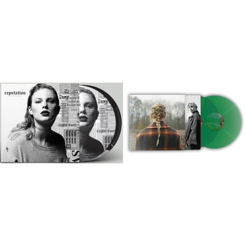 Taylor Swift – Reputation (Picture Disc) & Taylor Swift – Evermore (Translucent Green Vinyl/2LP)
