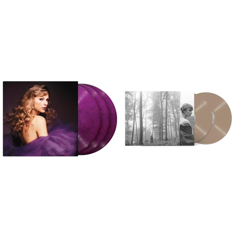 Taylor Swift – Speak Now (Taylor’s Version) (Orchid Marbled Vinyl/3LP) & Folklore (X) (Beige Vinyl/2LP)