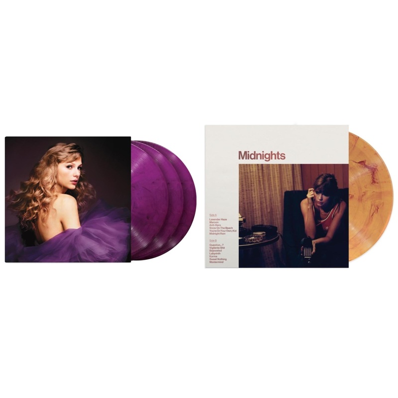 Taylor Swift – Speak Now (Taylor’s Version) (Orchid Marbled Vinyl/3LP) & Midnights (X) (Blood Moon LP Vinyl)