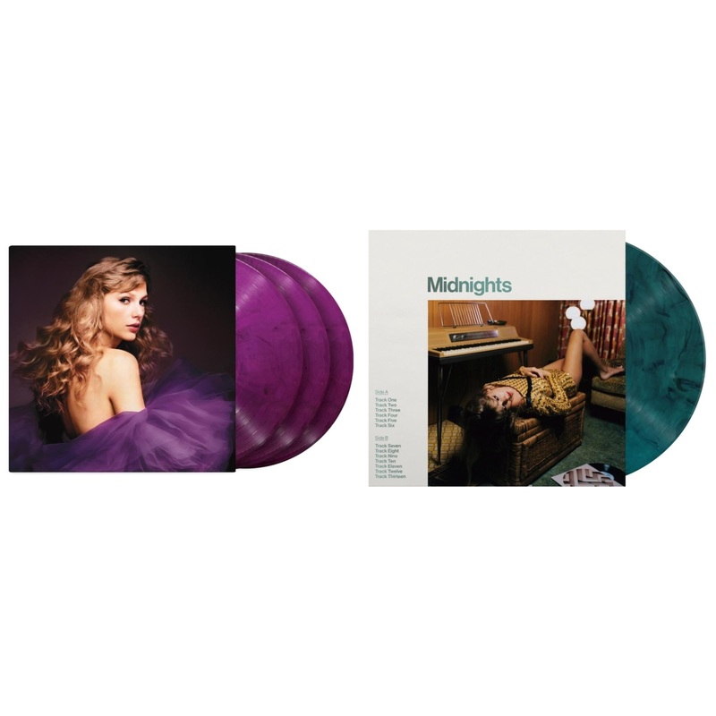 Taylor Swift – Speak Now (Taylor’s Version) (Orchid Marbled Vinyl/3LP) & Midnights (X) (Jade Green LP Vinyl)