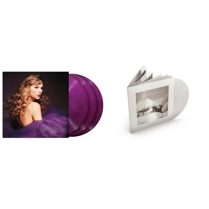 Taylor Swift – Speak Now (Taylor’s Version) (Orchid Marbled Vinyl/3LP) & Tortured Poets Department (X) (Ghosted White Vinyl/2LP/Manuscript- Bonus Track)