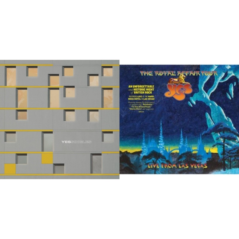 Yes – Yessingles (Yellow/Orange/Black Splatter LP Vinyl) (Rocktober) & Royal Affair Tour (Live In Las Vegas)