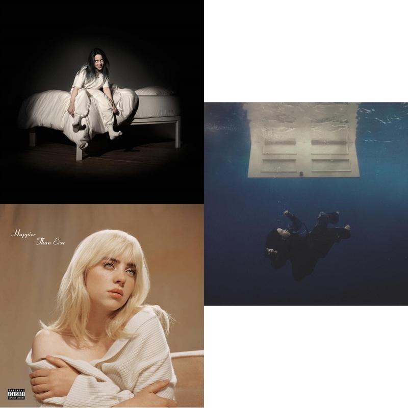 Billie Eilish – When We All Fall Asleep, Where Do We Go? (Pale Yellow LP Vinyl) & Happier Than Ever (2LP/Recycled Vinyl/Rainbow Foil Jacket) (Rsd) & Hit Me Hard & Soft (Recycled Black LP Vinyl)