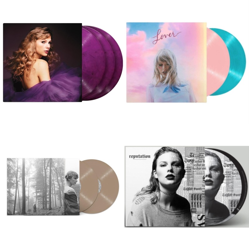 Taylor Swift – Speak Now (Taylor’s Version) (Orchid Marbled Vinyl/3LP) & Lover & Folklore (X) (Beige Vinyl/2LP) & Reputation (Picture Disc)
