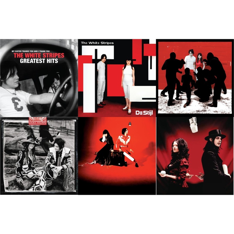 White Stripes – White Stripes Greatest Hits (2LP) & De Stijl & White Blood Cells (Reissue) & Icky Thump (2LP) & Elephant (2LP) & Get Behind Me Satan (2LP)