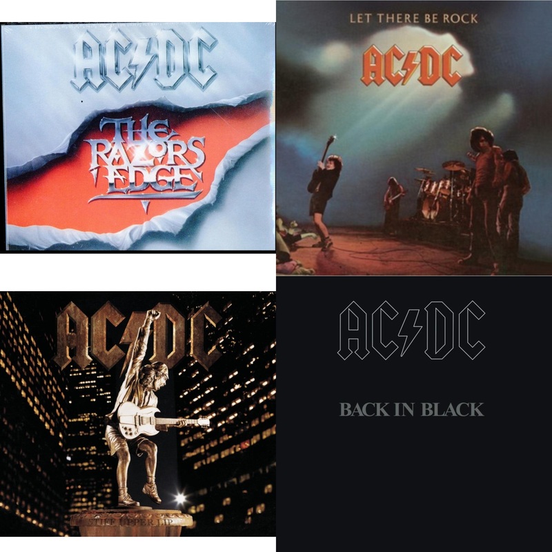 Ac/Dc – Razor’s Edge & Let There Be Rock & Stiff Upper Lip & Back In Black – CD Bundle