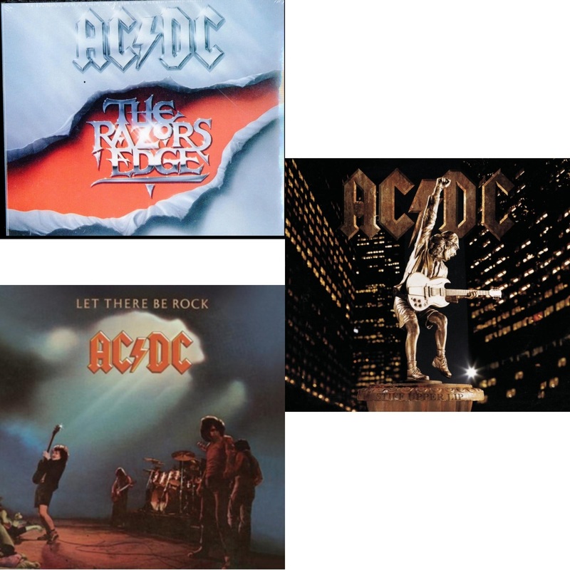 Ac/Dc – Razor’s Edge & Let There Be Rock & Stiff Upper Lip – CD Bundle