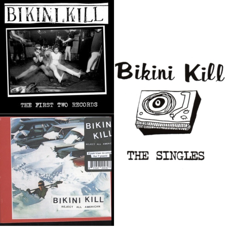 Bikini Kill – First Two Records & Reject All American & Singles – CD Bundle