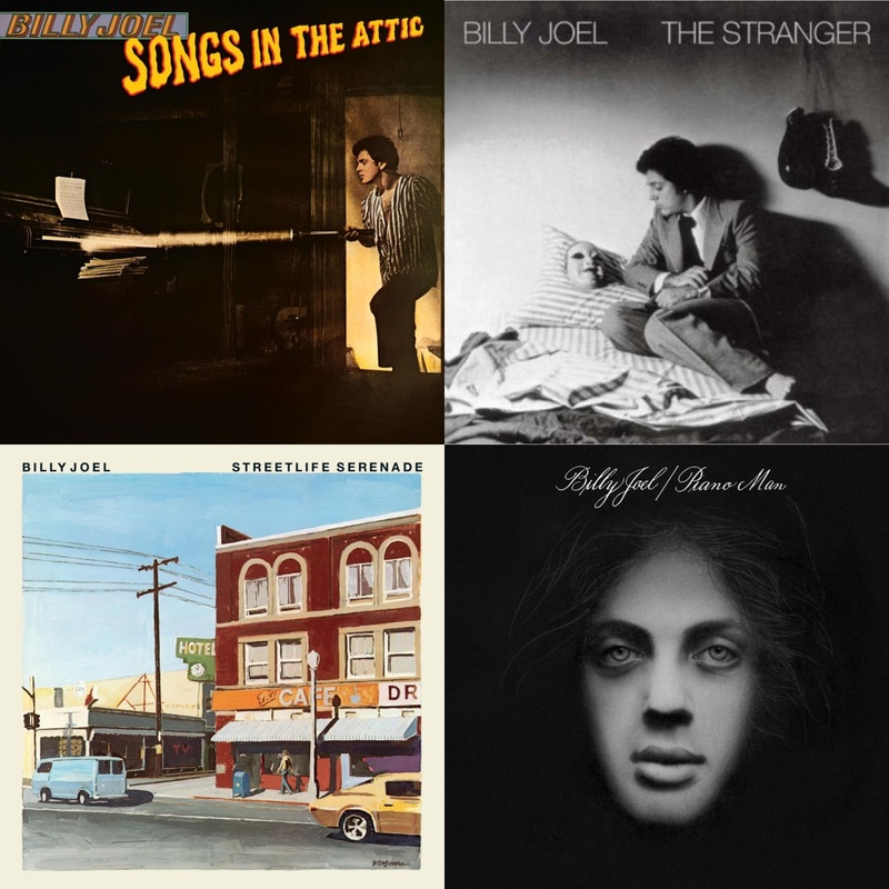 Billy Joel – Songs In The Attic & Stranger (180G) & Streetlife Serenade & Piano Man – LP Vinyl Bundle