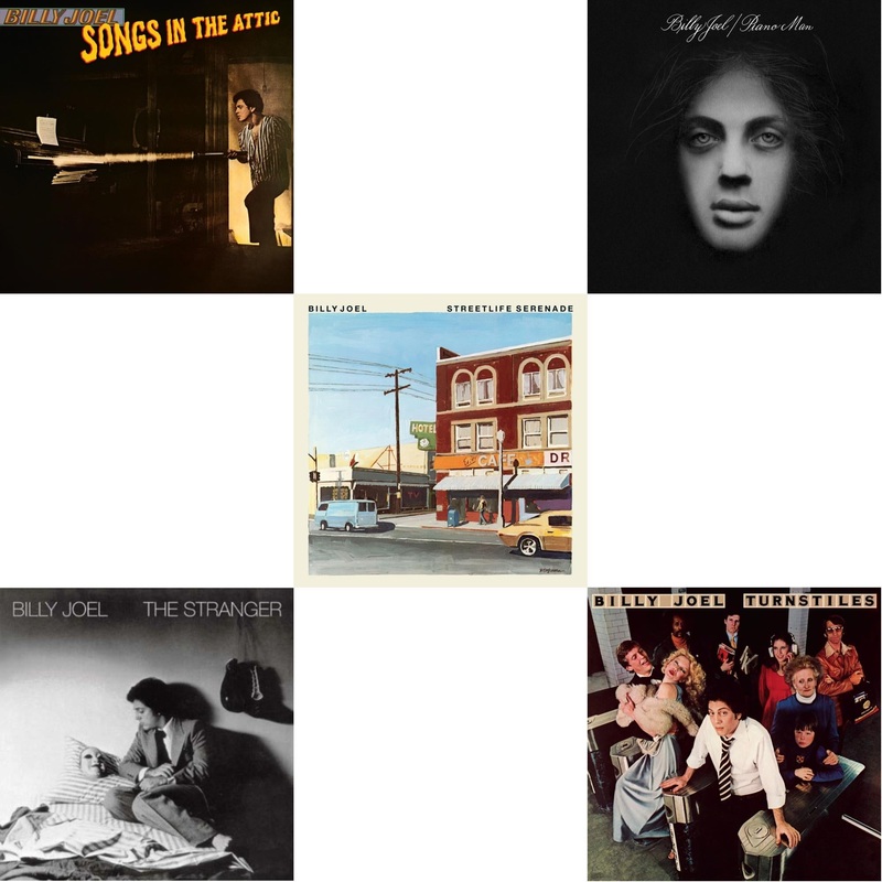 Billy Joel – Songs In The Attic & Stranger (180G) & Streetlife Serenade & Piano Man & Turnstiles – LP Vinyl Bundle
