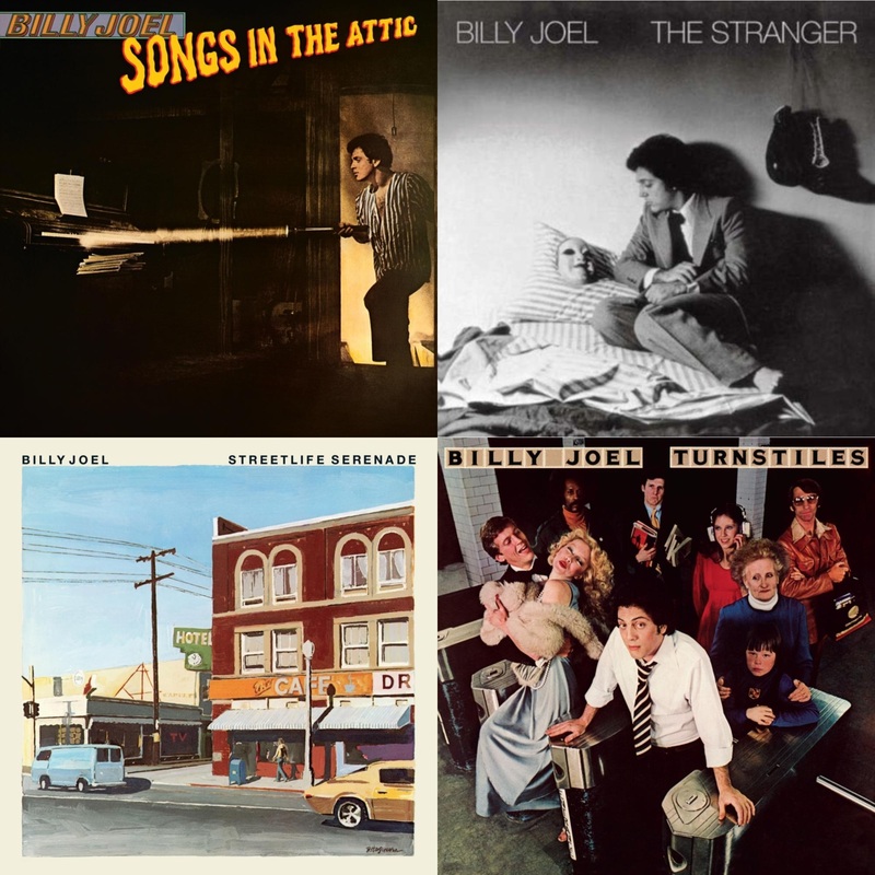 Billy Joel – Songs In The Attic & Stranger (180G) & Streetlife Serenade & Turnstiles – LP Vinyl Bundle