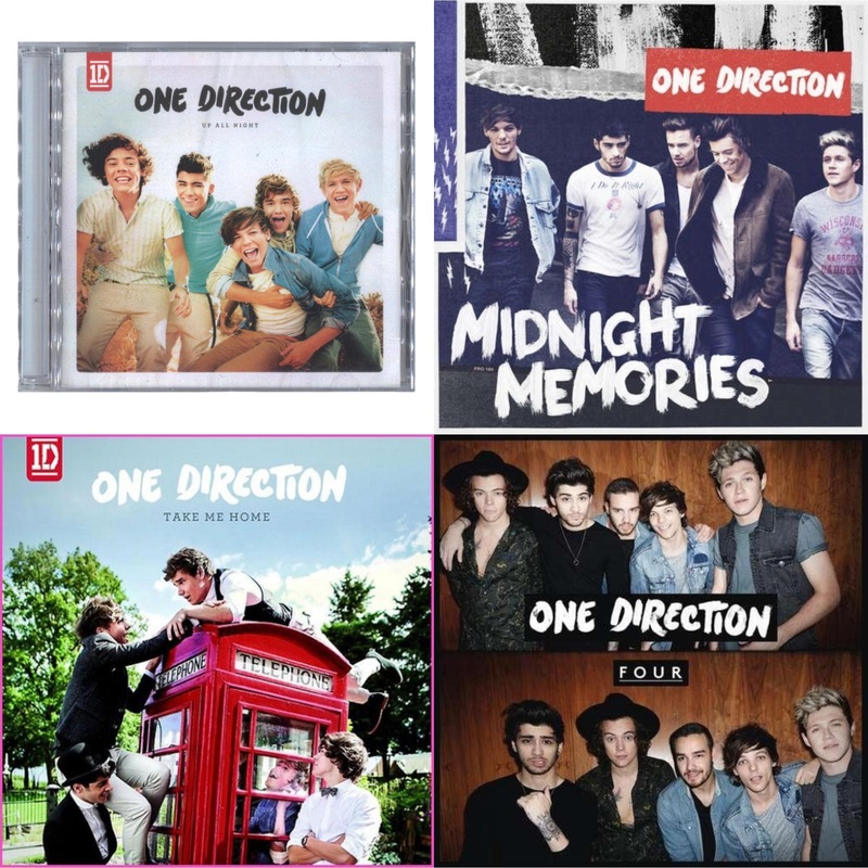 One Direction – Up All Night & Midnight Memories & Take Me Home & Four – CD Bundle