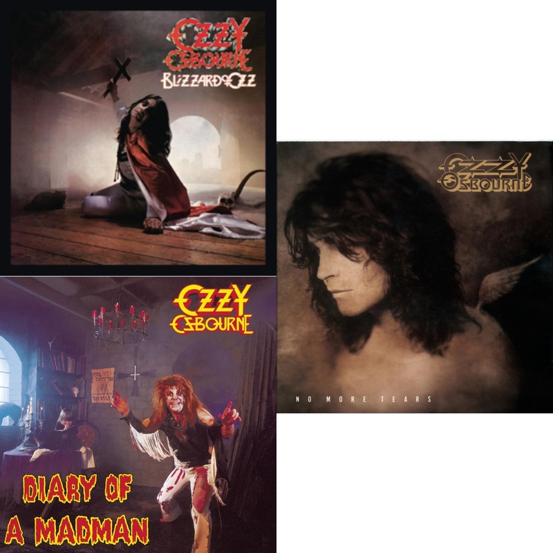 Ozzy Osbourne – Blizzard Of Ozz & Diary Of A Madman & No More Tears – CD Bundle