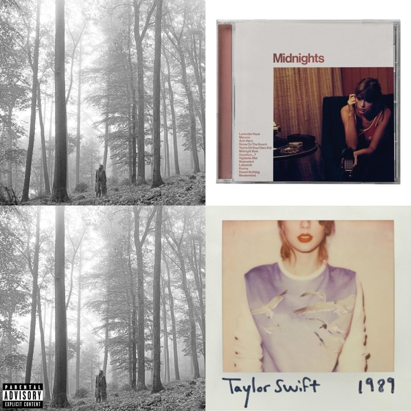 Taylor Swift – Folklore (Edited) & Midnights (X) (Blood Moon CD) & Folklore (X) & 1989