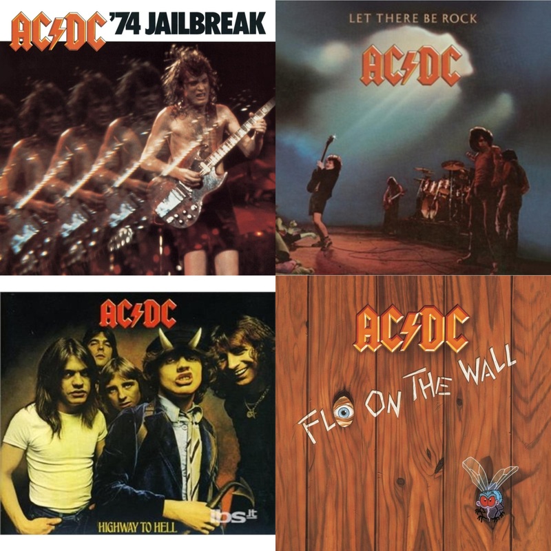 Ac/Dc – 74 Jailbreak & Let There Be Rock & Highway To Hell & Fly On The Wall – CD Bundle