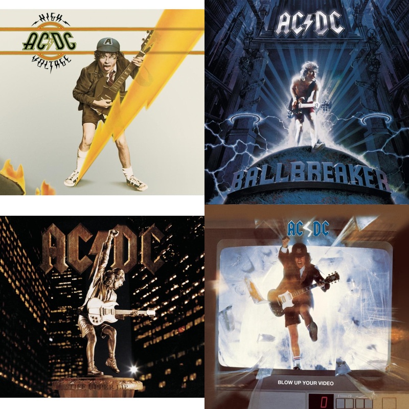 Ac/Dc – High Voltage & Ballbreaker & Stiff Upper Lip & Blow Up Your Video – CD Bundle