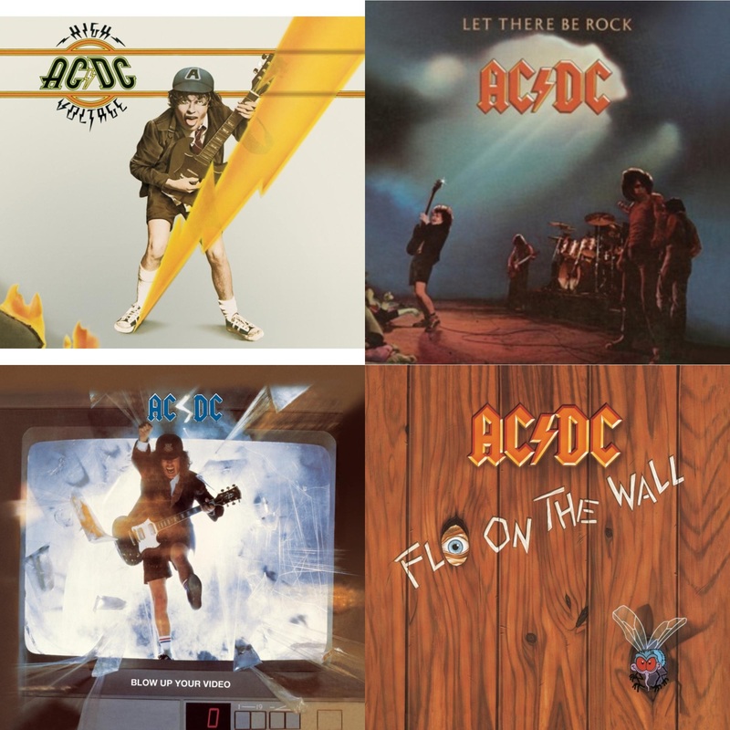 Ac/Dc – High Voltage & Let There Be Rock & Blow Up Your Video & Fly On The Wall – CD Bundle