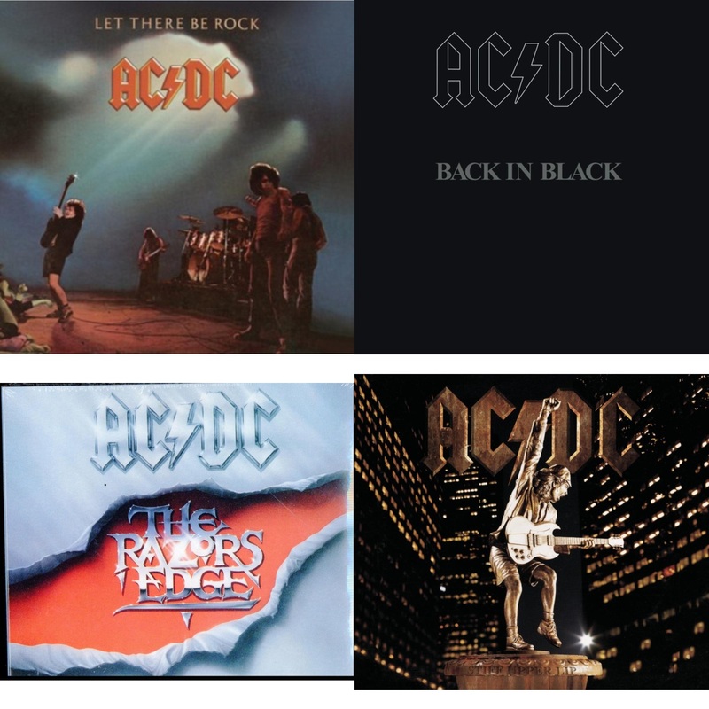 Ac/Dc – Let There Be Rock & Back In Black & Razor’s Edge & Stiff Upper Lip – CD Bundle