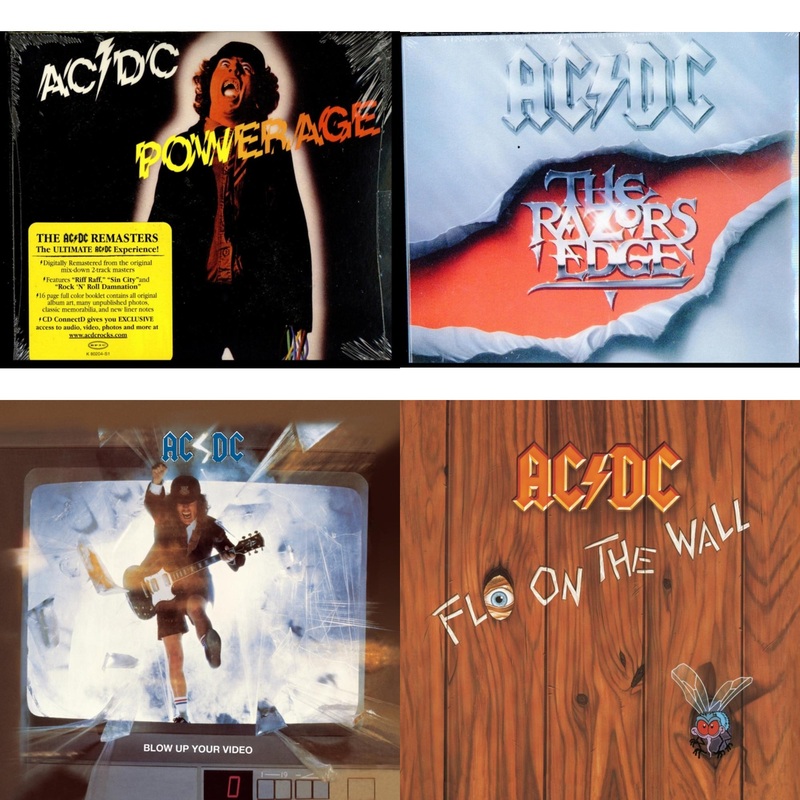 Ac/Dc – Powerage & Razor’s Edge & Blow Up Your Video & Fly On The Wall – CD Bundle