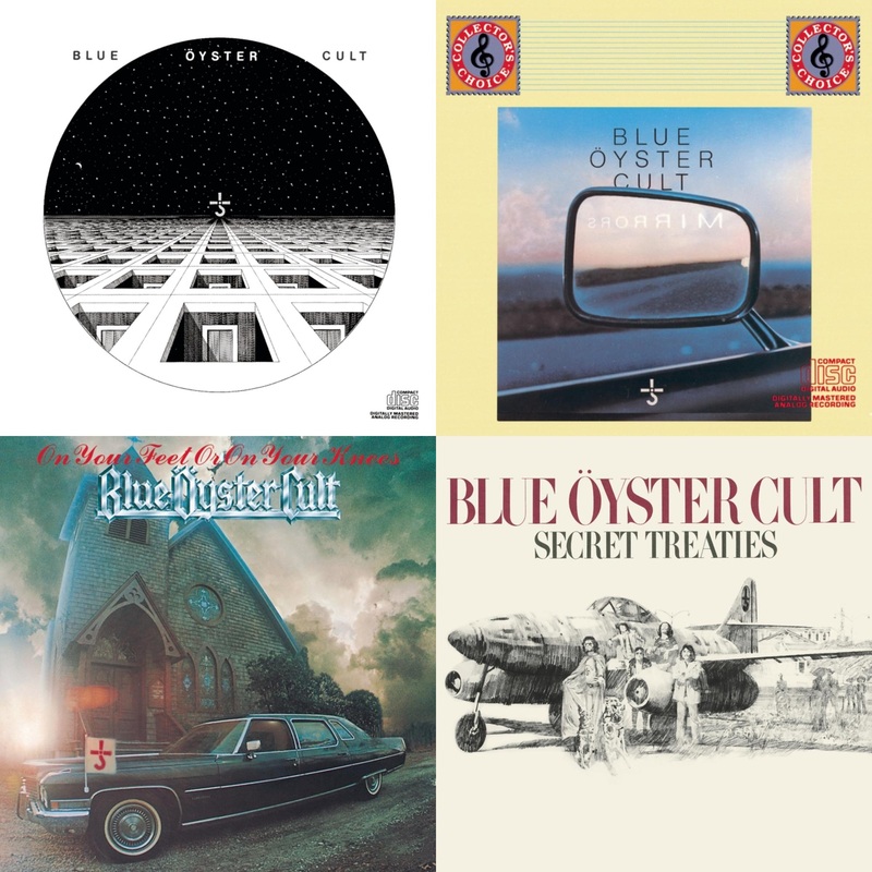 Blue Oyster Cult – Blue Oyster Cult & Mirrors & On Your Feet Or On Your Knees & Secret Treaties – CD Bundle