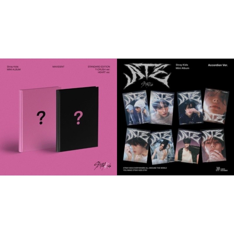 Stray Kids – Maxident (T-Crush Version/Heart Version) & Ate (Accordion Ver.) – CD Bundle
