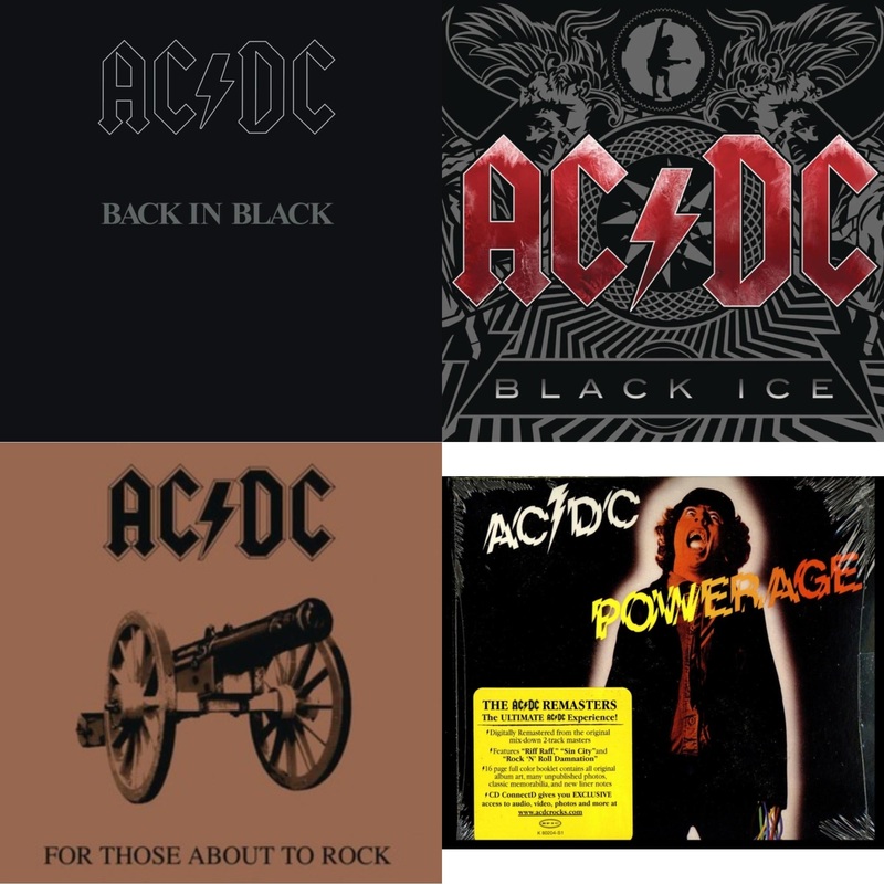 Ac/Dc – Back In Black & Black Ice & For Those About To Rock & Powerage – CD Bundle