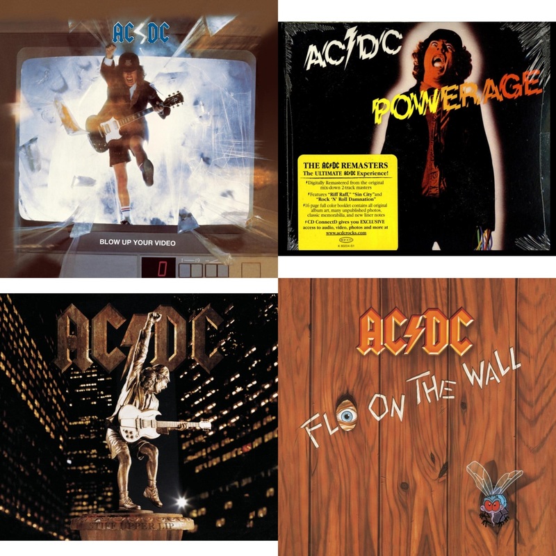 Ac/Dc – Blow Up Your Video & Powerage & Stiff Upper Lip & Fly On The Wall – CD Bundle