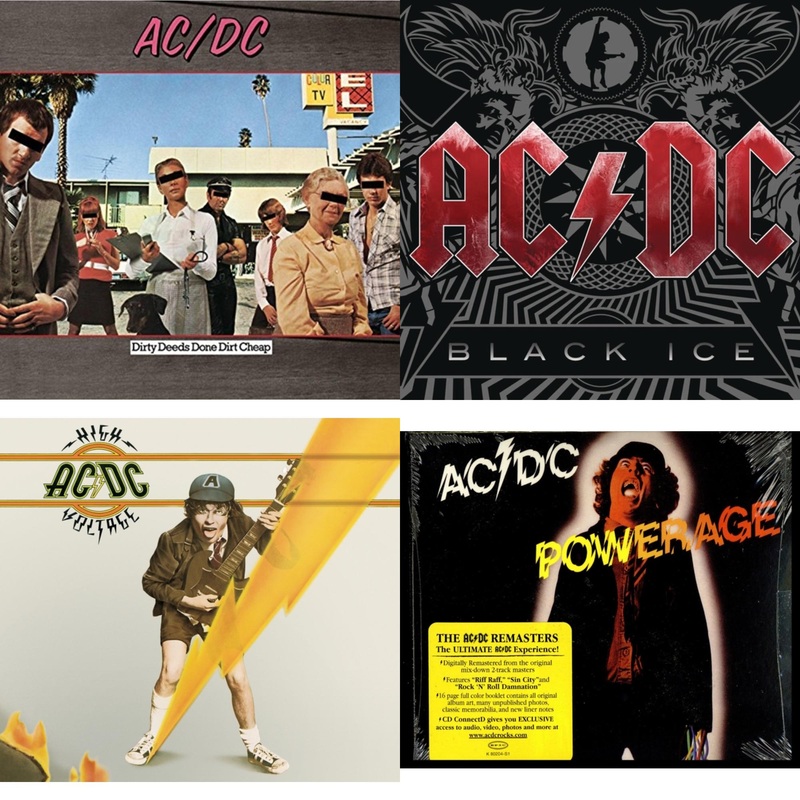 Ac/Dc – Dirty Deeds Done Dirt Cheap & Black Ice & High Voltage & Powerage – CD Bundle