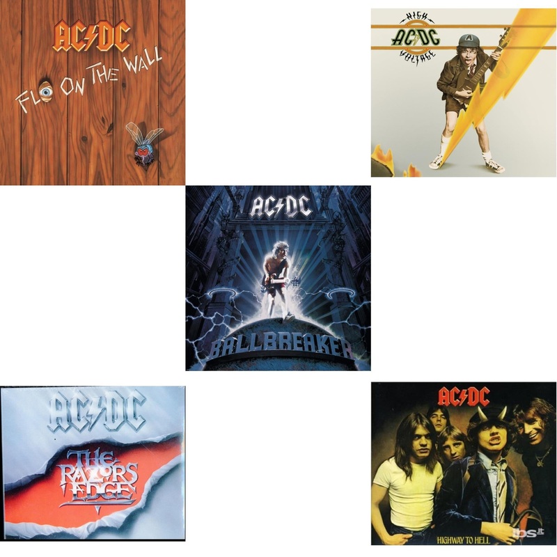 Ac/Dc – Fly On The Wall & Razor’s Edge & Ballbreaker & High Voltage & Highway To Hell – CD Bundle