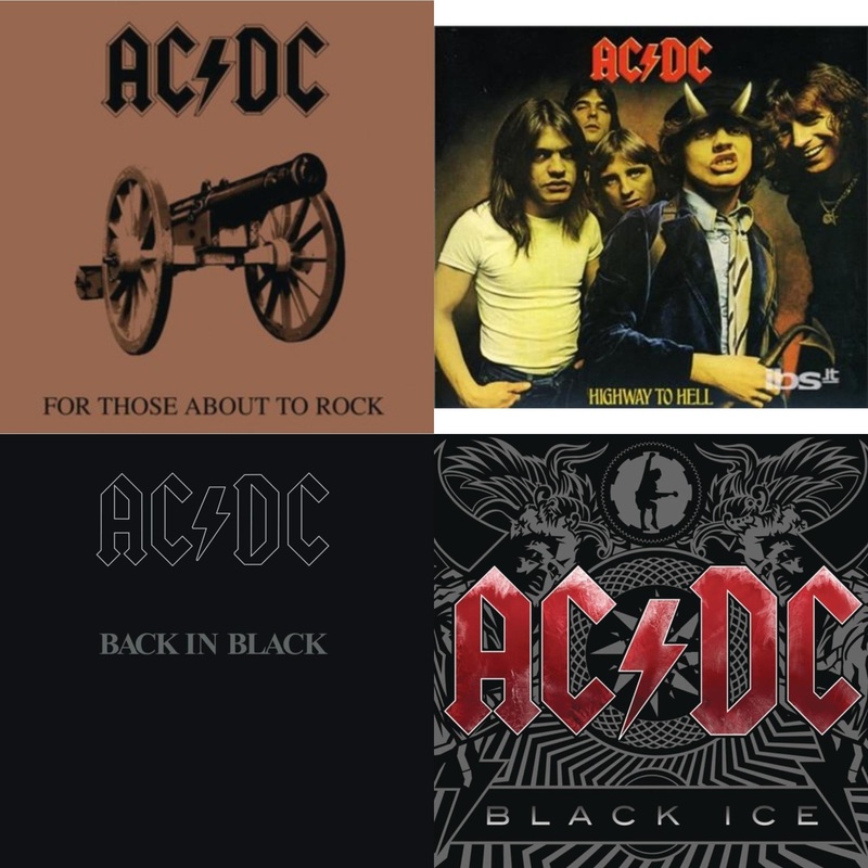 Ac/Dc – For Those About To Rock & Highway To Hell & Back In Black & Black Ice – CD Bundle